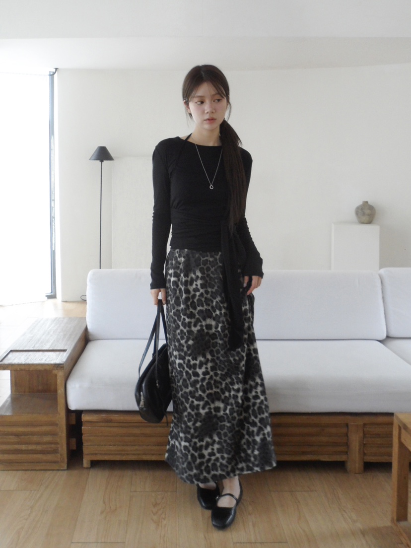 RE:OPENING韓國代購㊣女士新品推薦25秋夏休閑職業時尚長裙RE:OPENING長裙