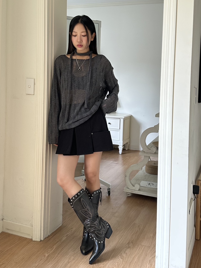 I MFACT韓國代購㊣女士新款職業真品推薦時尚25秋夏休閑短裙I MFACT短裙