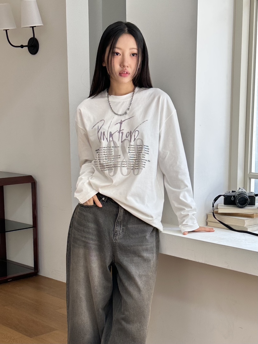 I MFACT東大門㊣代購女士新品25秋夏時尚熱賣推薦職業長袖T恤I MFACT長袖T恤