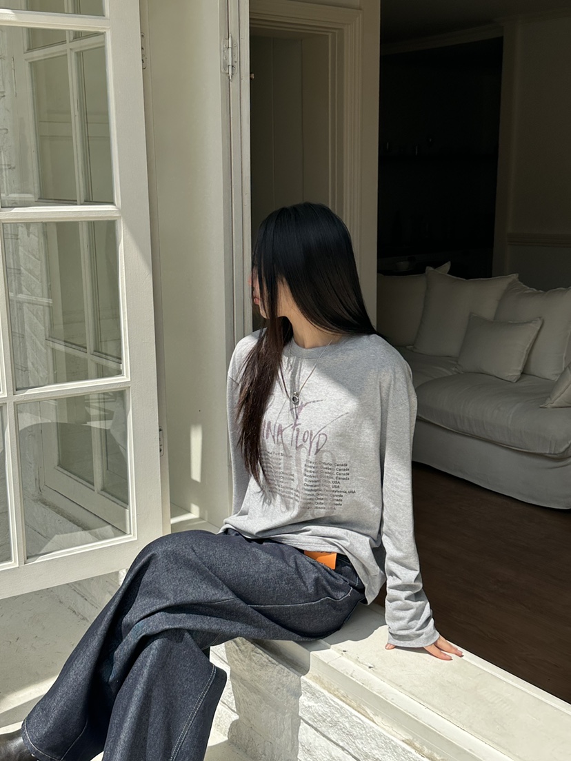 I MFACT東大門㊣代購女士新品25秋夏時尚熱賣推薦職業長袖T恤I MFACT長袖T恤