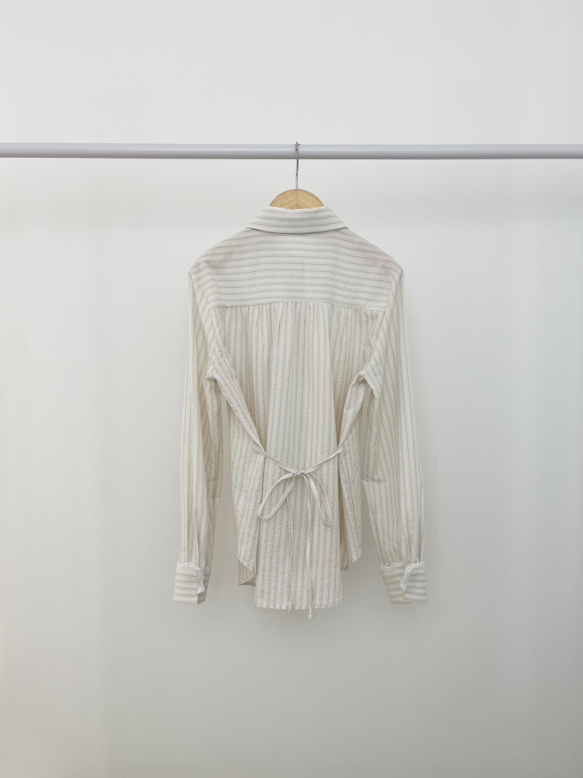 RE:OPENING韓國代購㊣女裝新品熱賣25秋夏時尚職業襯衫蕾絲衫RE:OPENING襯衫/蕾絲衫