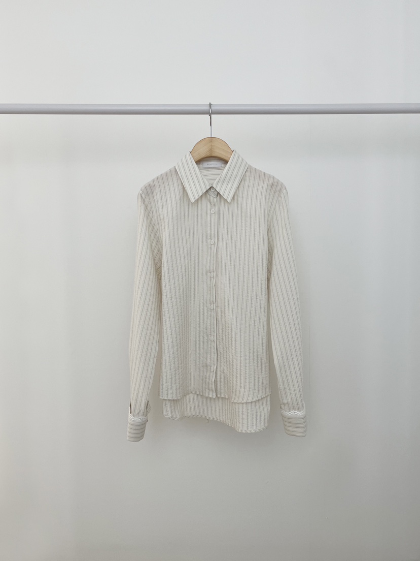 RE:OPENING韓國代購㊣女裝新品熱賣25秋夏時尚職業襯衫蕾絲衫RE:OPENING襯衫/蕾絲衫圖色1