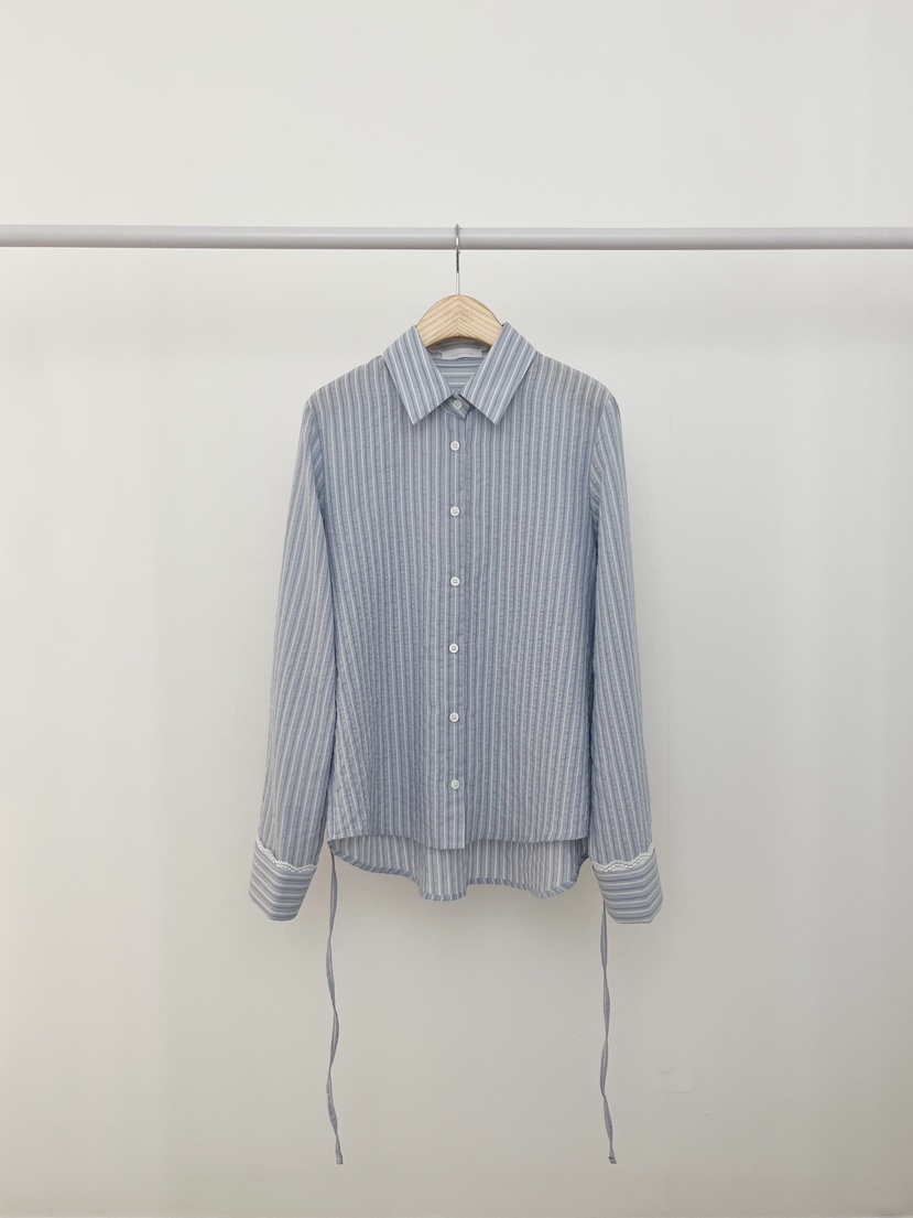RE:OPENING韓國代購㊣女裝新品熱賣25秋夏時尚職業襯衫蕾絲衫RE:OPENING襯衫/蕾絲衫圖色2