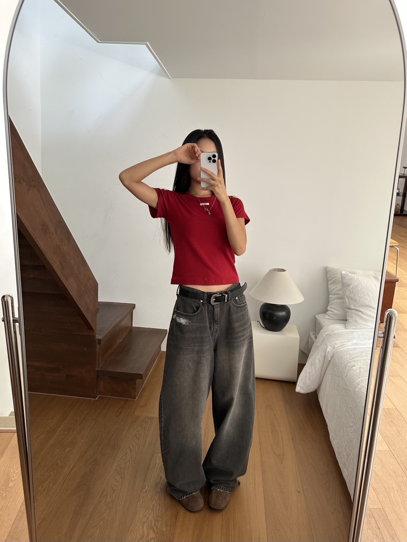 I MFACT韓國代購㊣女士新款時尚推薦熱賣真品休閑25秋夏T恤羊毛I MFACTT恤
