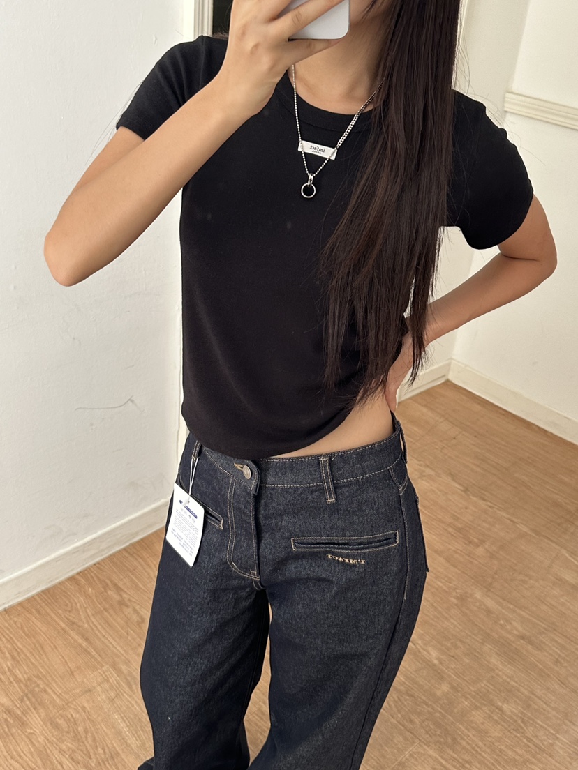 I MFACT韓國代購㊣女士新款時尚推薦熱賣真品休閑25秋夏T恤羊毛I MFACTT恤
