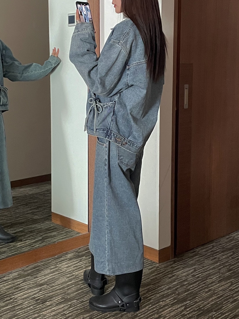 ONDO-P韓國直郵㊣女裝新款熱賣25秋夏推薦人氣時尚夾克蝴蝶結ONDO-P夾克
