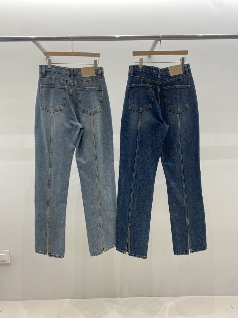 ONDO-P東大門㊣實拍女士新品熱賣真品人氣職業牛仔褲不含腰帶ONDO-P牛仔褲