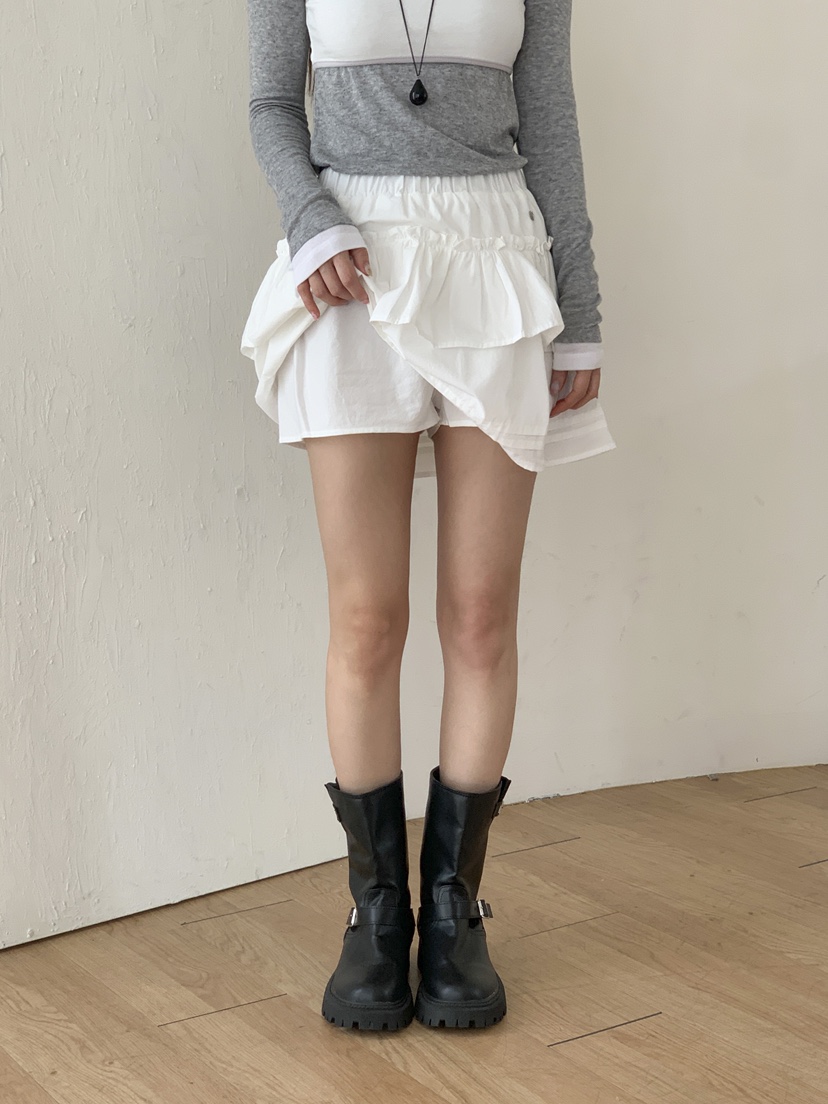 RE:OPENING韓國代購㊣女士新款推薦時尚25秋夏人氣休閑短裙RE:OPENING短裙
