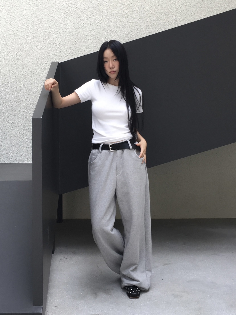 LOVE MOMENT東大門㊣直郵女裝新款時尚熱賣真品25秋夏休閑褲VEGETABLE休閑褲