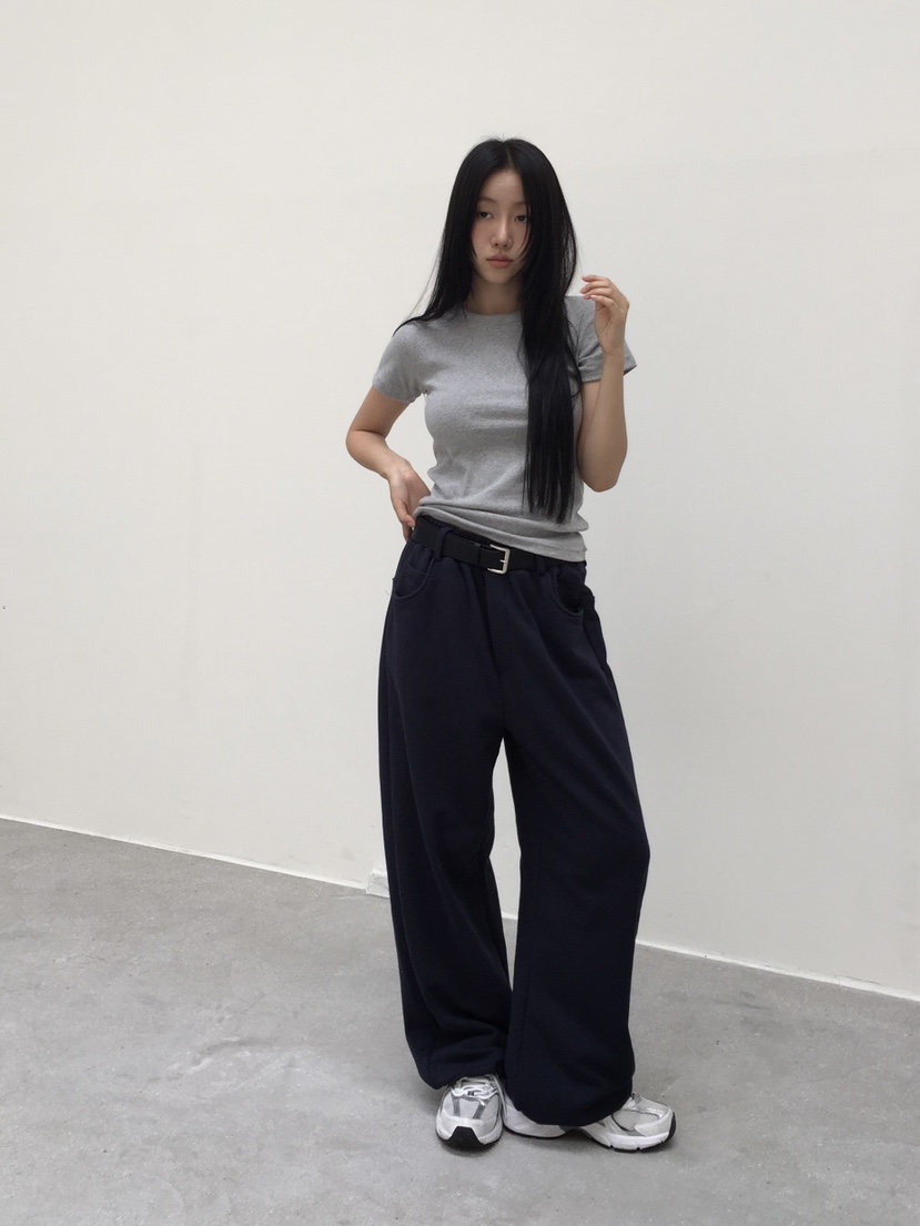 LOVE MOMENT東大門㊣直郵女裝新款時尚熱賣真品25秋夏休閑褲VEGETABLE休閑褲