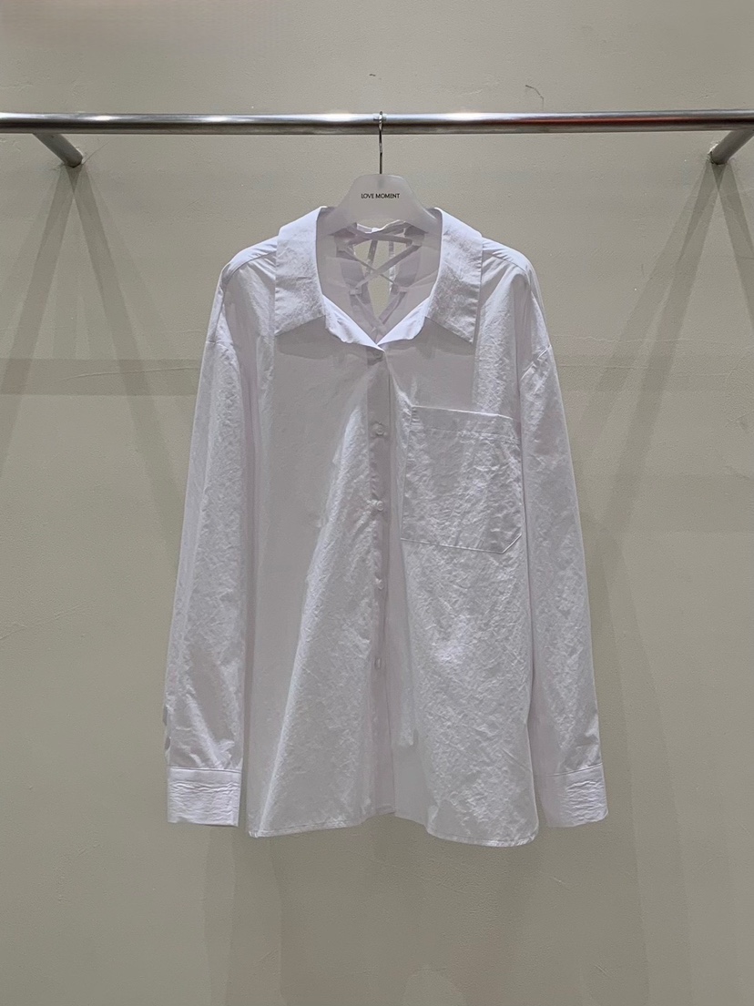 LOVE MOMENT韓國直郵㊣女士新品休閑職業25秋夏襯衫蕾絲衫VEGETABLE襯衫/蕾絲衫