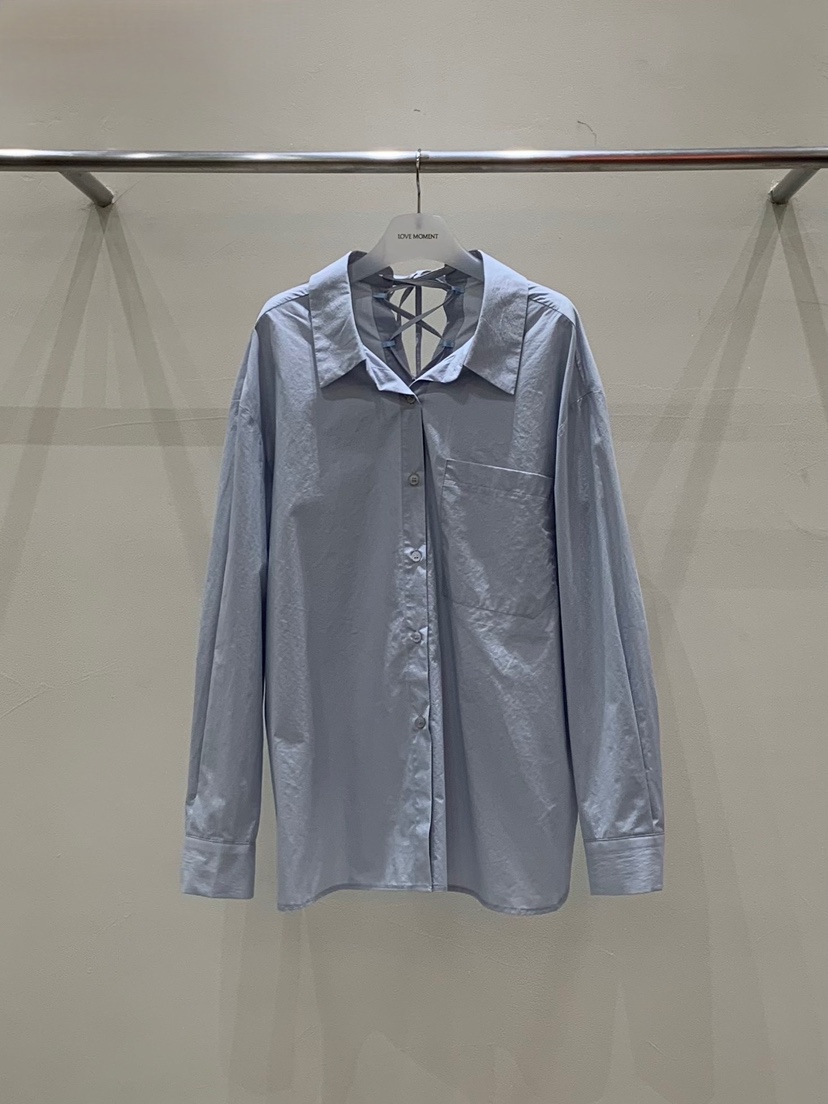 LOVE MOMENT韓國直郵㊣女士新品休閑職業25秋夏襯衫蕾絲衫VEGETABLE襯衫/蕾絲衫圖色2