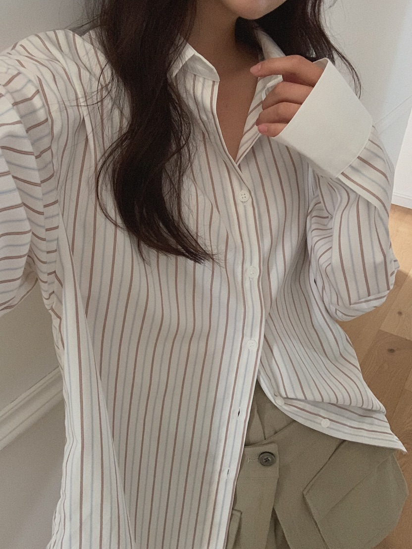 SLAT韓國直郵㊣女士新款人氣25秋夏職業時尚休閑襯衫蕾絲衫UNICO-p襯衫/蕾絲衫