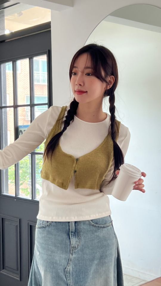 HEY/TO SEWING韓國代購㊣女士新款職業推薦時尚真品吊帶背心BY HEY/TO SEWING吊帶/背心