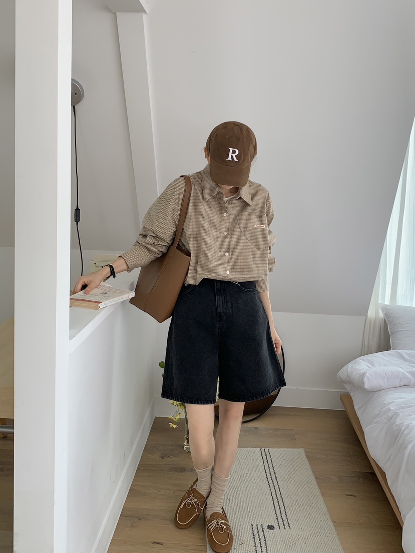 FORMSTUDIO韓國直郵㊣女士新品職業25秋夏人氣襯衫蕾絲衫格紋FORMSTUDIO襯衫/蕾絲衫