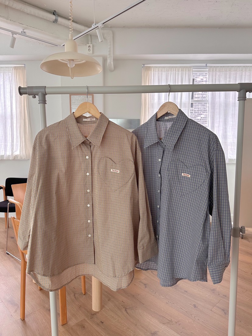 FORMSTUDIO韓國直郵㊣女士新品職業25秋夏人氣襯衫蕾絲衫格紋FORMSTUDIO襯衫/蕾絲衫圖色2