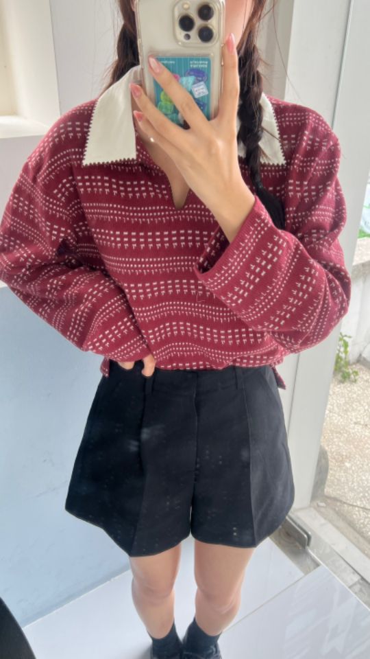 HEY/TO SEWING韓國直郵㊣女士新款時尚熱賣推薦職業長袖T恤BY HEY/TO SEWING長袖T恤