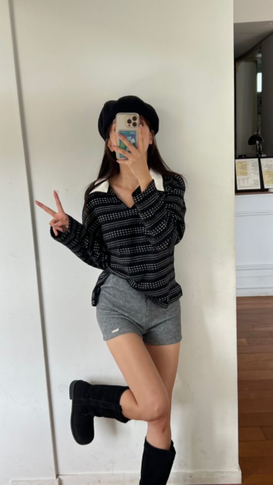 HEY/TO SEWING韓國直郵㊣女士新款時尚熱賣推薦職業長袖T恤BY HEY/TO SEWING長袖T恤