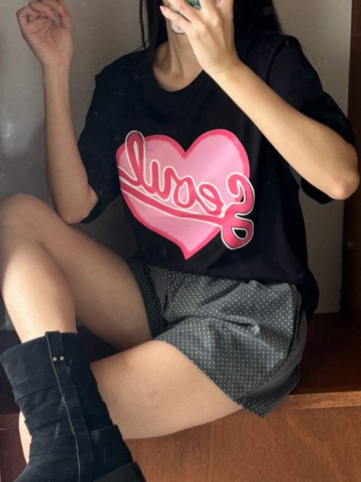 HEY/TO SEWING東大門㊣實拍女裝新品職業25秋夏休閑人氣T恤BY HEY/TO SEWINGT恤