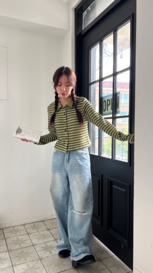 HEY/TO SEWING韓國直郵㊣女裝新款推薦休閑職業針織衫開衫BY HEY/TO SEWING針織衫