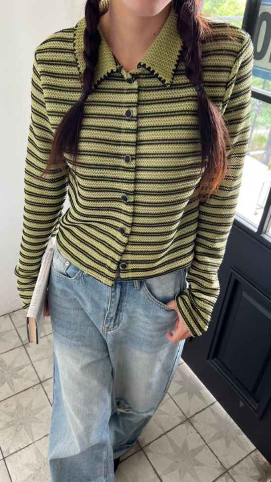 HEY/TO SEWING韓國直郵㊣女裝新款推薦休閑職業針織衫開衫BY HEY/TO SEWING針織衫