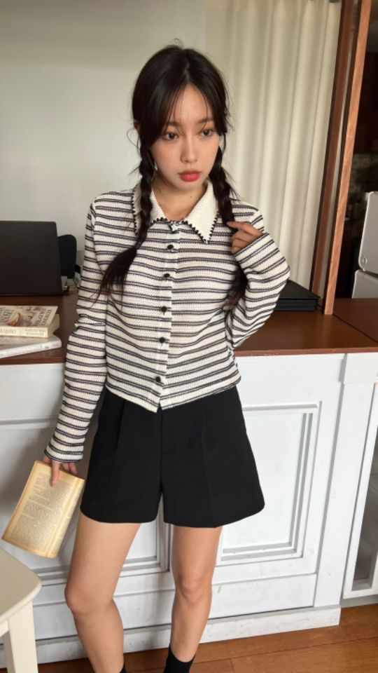 HEY/TO SEWING韓國直郵㊣女裝新款推薦休閑職業針織衫開衫BY HEY/TO SEWING針織衫