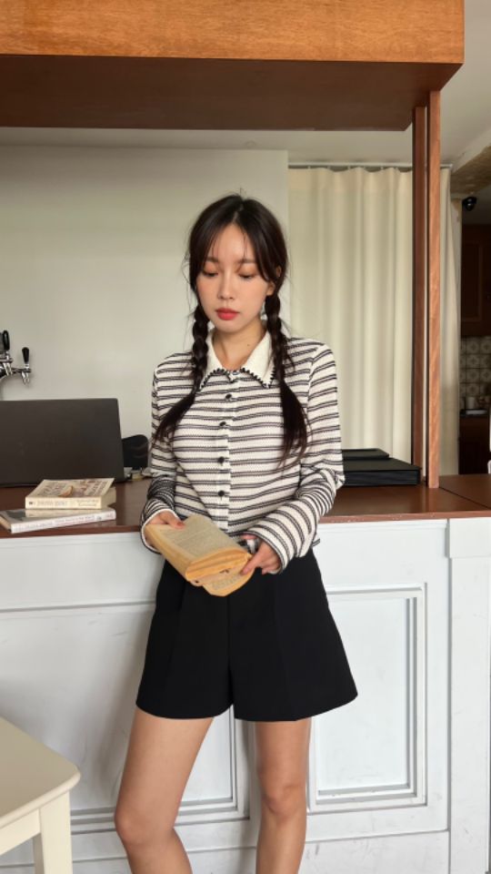 HEY/TO SEWING韓國直郵㊣女裝新款推薦休閑職業針織衫開衫BY HEY/TO SEWING針織衫