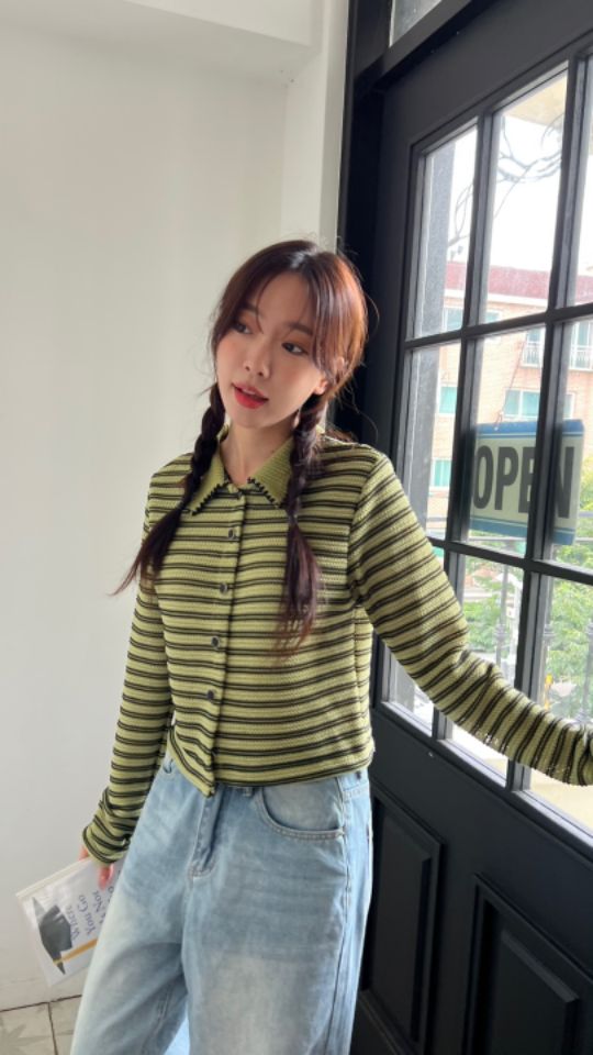HEY/TO SEWING韓國直郵㊣女裝新款推薦休閑職業針織衫開衫BY HEY/TO SEWING針織衫