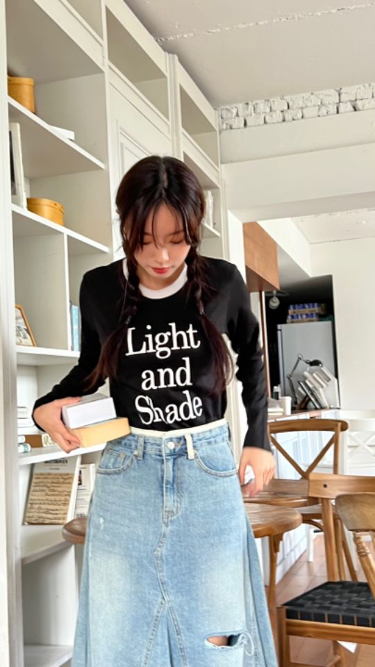 HEY/TO SEWING東大門㊣實拍女裝新款時尚推薦25秋夏長袖T恤BY HEY/TO SEWING長袖T恤
