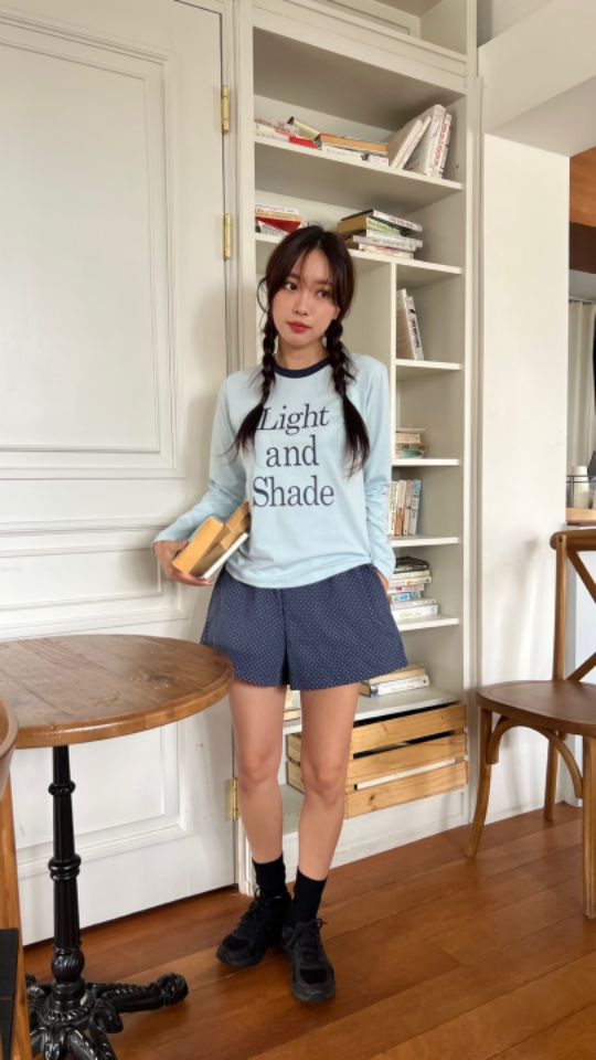 HEY/TO SEWING東大門㊣實拍女裝新款時尚推薦25秋夏長袖T恤BY HEY/TO SEWING長袖T恤
