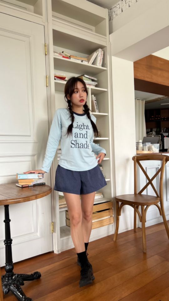 HEY/TO SEWING東大門㊣實拍女裝新款時尚推薦25秋夏長袖T恤BY HEY/TO SEWING長袖T恤