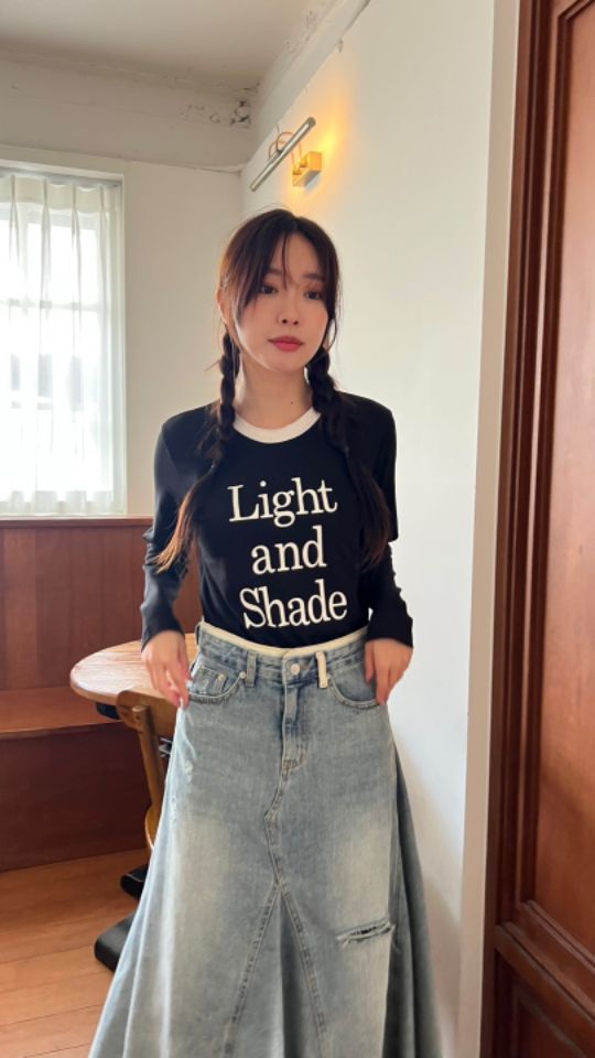 HEY/TO SEWING東大門㊣實拍女裝新款時尚推薦25秋夏長袖T恤BY HEY/TO SEWING長袖T恤圖色2