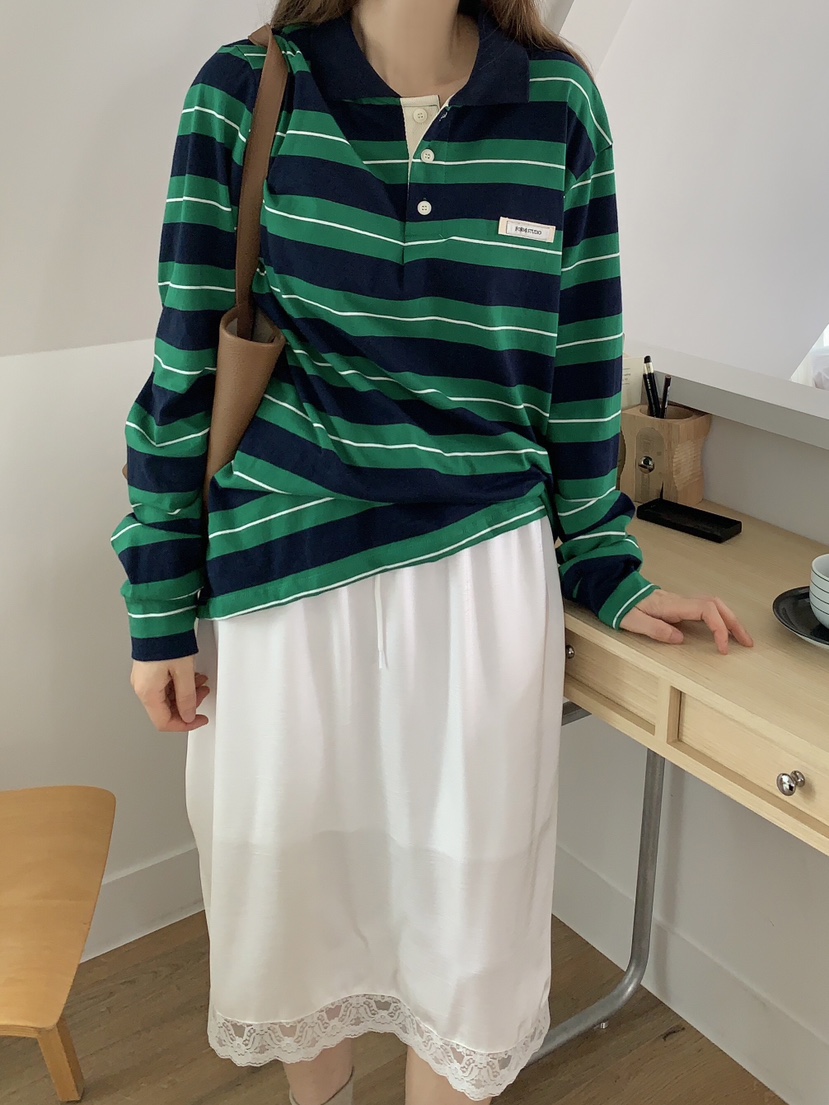 FORMSTUDIO韓國代購㊣女裝新款真品休閑職業熱賣25秋夏長袖T恤FORMSTUDIO長袖T恤