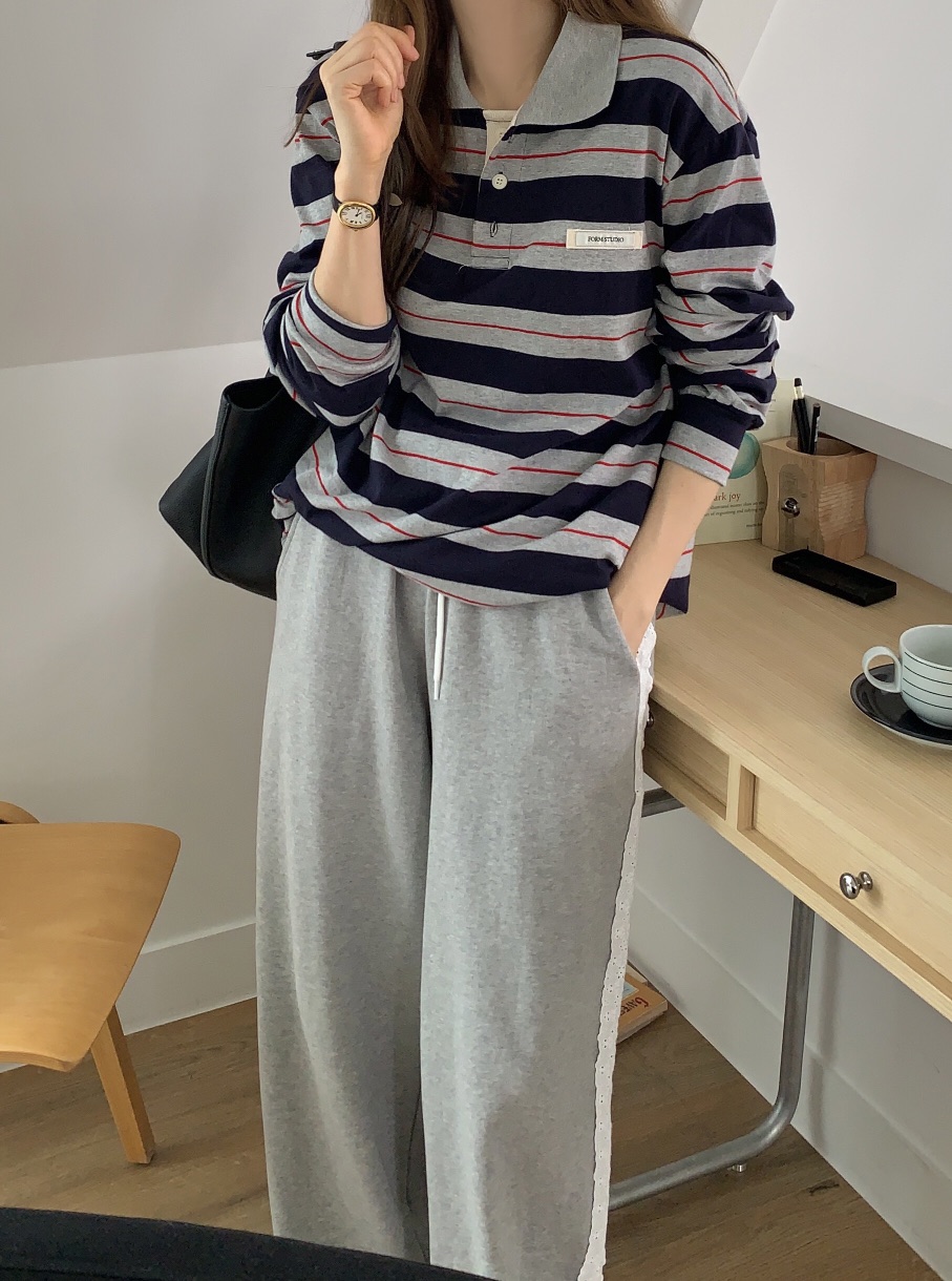 FORMSTUDIO韓國代購㊣女裝新款真品休閑職業熱賣25秋夏長袖T恤FORMSTUDIO長袖T恤