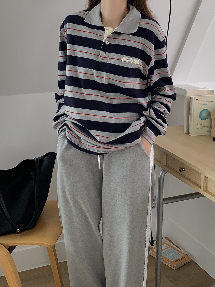 FORMSTUDIO韓國代購㊣女裝新款真品休閑職業熱賣25秋夏長袖T恤FORMSTUDIO長袖T恤