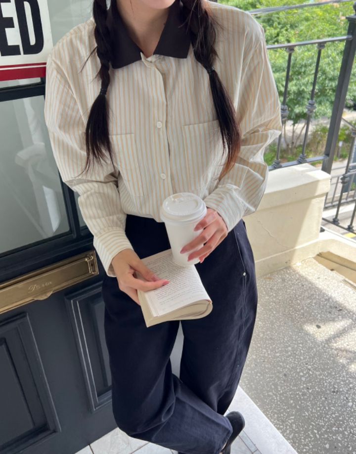 HEY/TO SEWING韓國直郵㊣女士新款時尚熱賣人氣襯衫蕾絲衫BY HEY/TO SEWING襯衫/蕾絲衫