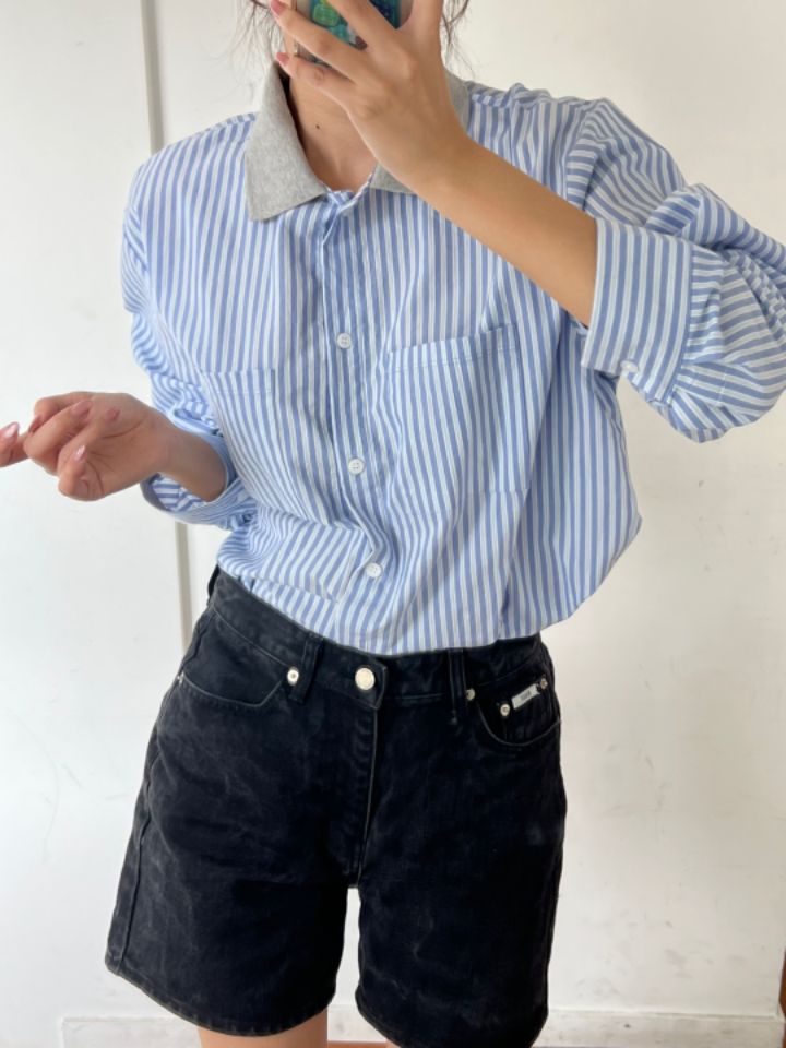 HEY/TO SEWING韓國直郵㊣女士新款時尚熱賣人氣襯衫蕾絲衫BY HEY/TO SEWING襯衫/蕾絲衫圖色2