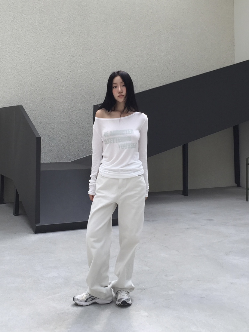 LOVE MOMENT東大門㊣直郵女裝新款熱賣推薦職業25秋夏牛仔褲VEGETABLE牛仔褲