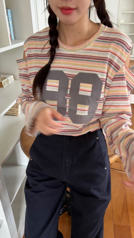 HEY/TO SEWING東大門㊣代購女裝新品職業25秋夏真品長袖T恤BY HEY/TO SEWING長袖T恤