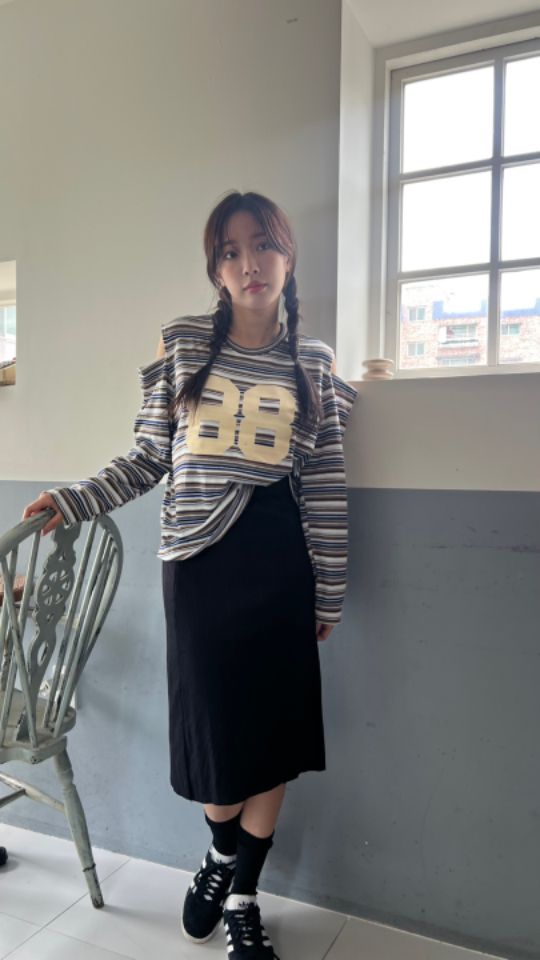 HEY/TO SEWING東大門㊣代購女裝新品職業25秋夏真品長袖T恤BY HEY/TO SEWING長袖T恤