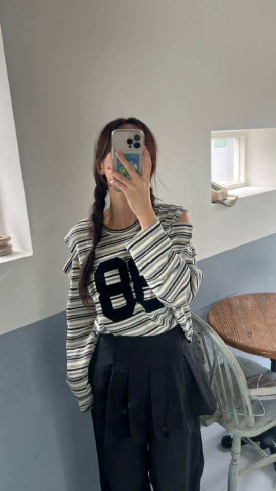 HEY/TO SEWING東大門㊣代購女裝新品職業25秋夏真品長袖T恤BY HEY/TO SEWING長袖T恤圖色3