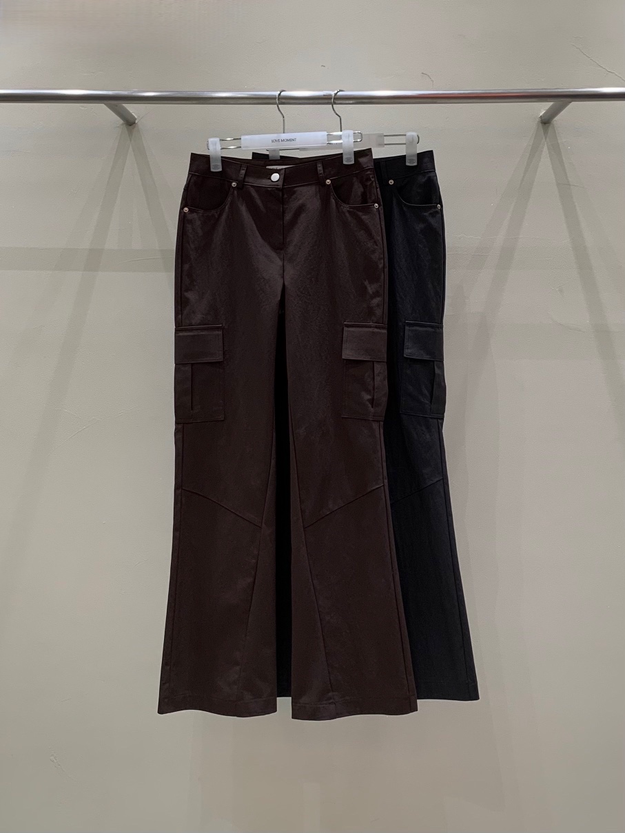 LOVE MOMENT韓國代購㊣女士新品真品推薦休閑人氣休閑褲喇叭VEGETABLE休閑褲