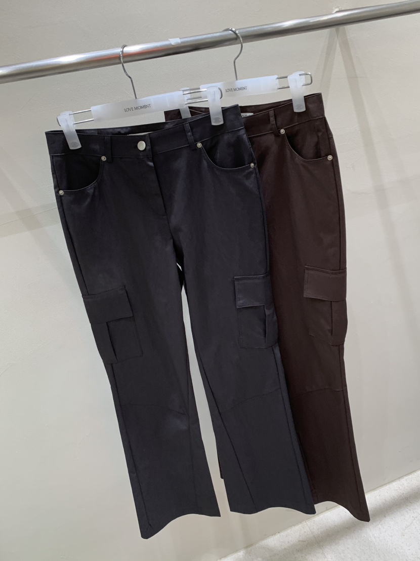 LOVE MOMENT韓國代購㊣女士新品真品推薦休閑人氣休閑褲喇叭VEGETABLE休閑褲