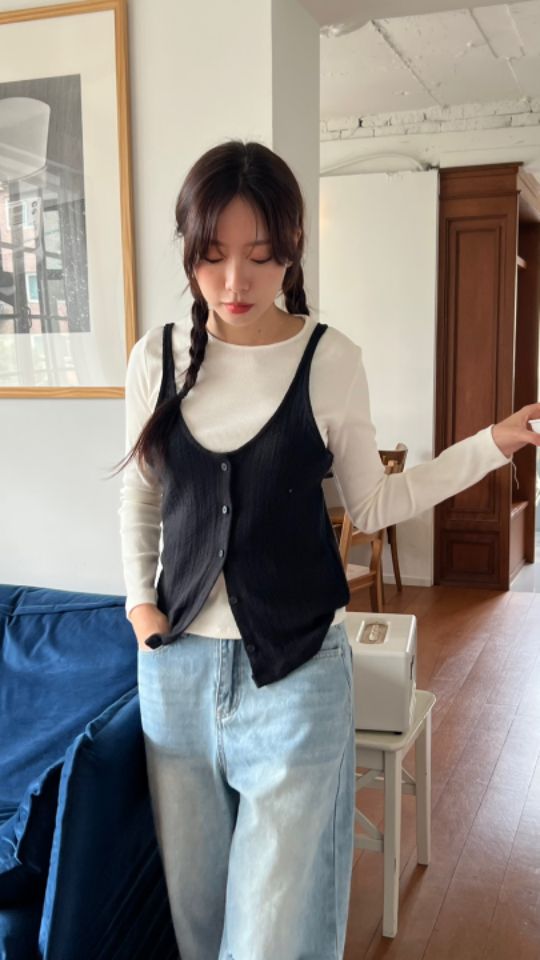 HEY/TO SEWING東大門㊣直郵女裝新款職業休閑推薦真品馬甲BY HEY/TO SEWING馬甲