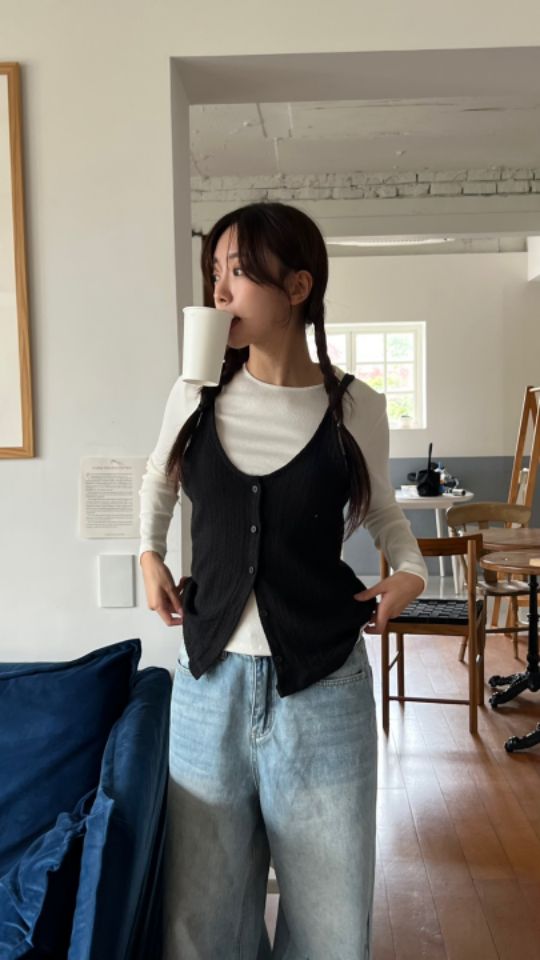 HEY/TO SEWING東大門㊣直郵女裝新款職業休閑推薦真品馬甲BY HEY/TO SEWING馬甲