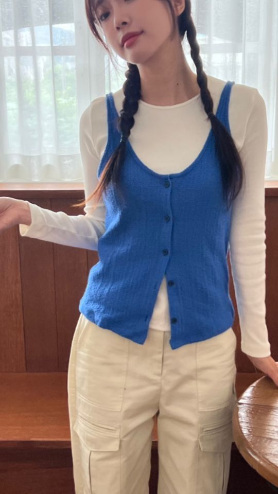 HEY/TO SEWING東大門㊣直郵女裝新款職業休閑推薦真品馬甲BY HEY/TO SEWING馬甲圖色1