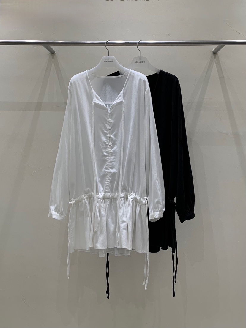 LOVE MOMENT韓國代購㊣女士新品25秋夏休閑時尚職業連衣裙VEGETABLE連衣裙