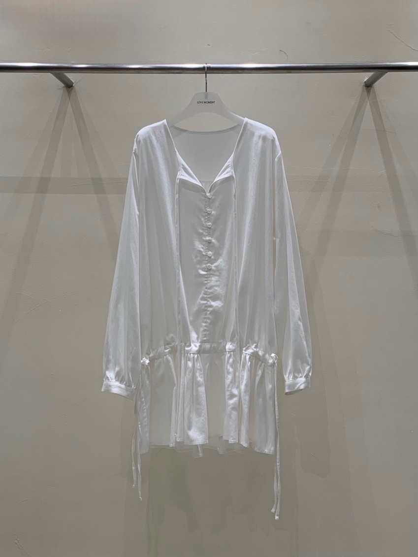LOVE MOMENT韓國代購㊣女士新品25秋夏休閑時尚職業連衣裙VEGETABLE連衣裙圖色1