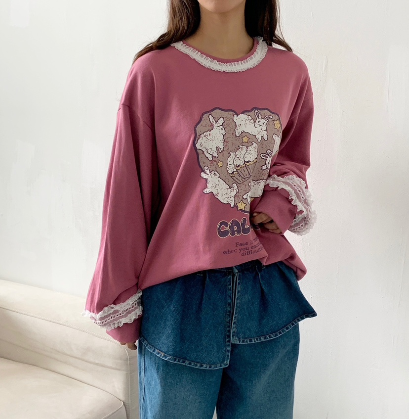 LOVABLE韓國代購㊣女士新款職業休閑熱賣時尚推薦真品人氣衛衣LOVABLE衛衣