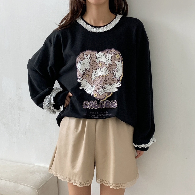 LOVABLE韓國代購㊣女士新款職業休閑熱賣時尚推薦真品人氣衛衣LOVABLE衛衣